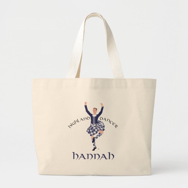 HANNAH Custom Design Large Tote Bag (Front)