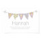 Hannah girls name and meaning bunting poster