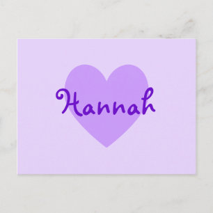 Hannah in Purple Postcard