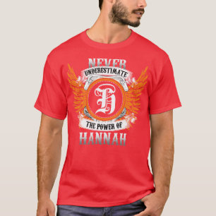Hannah Name Shirt Never Underestimate The Power Of