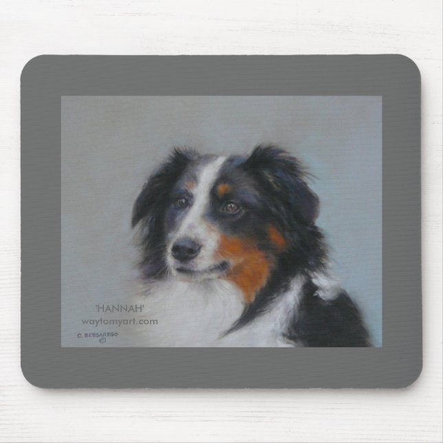 'HANNAH'  Original Pastel waytomyart.com Mouse Pad (Front)
