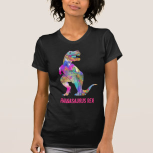 Hannah osaurus Funny Colourful T Rex Dinosaur Art T-Shirt