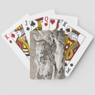 Hannibal (247-c.183 BC) and his war elephants cros Playing Cards