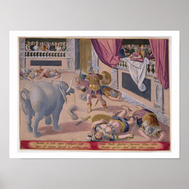 Hannibal (247-c.183 BC) Makes Defeated Romans Figh Poster (Front)