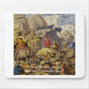Hannibal Barca & Army & Quote Gifts & Cards Mouse Pad