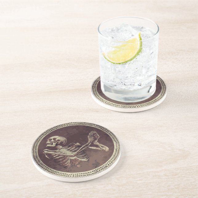 Hannibal Full Ringed Dancing Skull Coaster (Side)