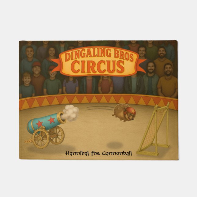 Hannibal the Cannonball Doormat (Front)