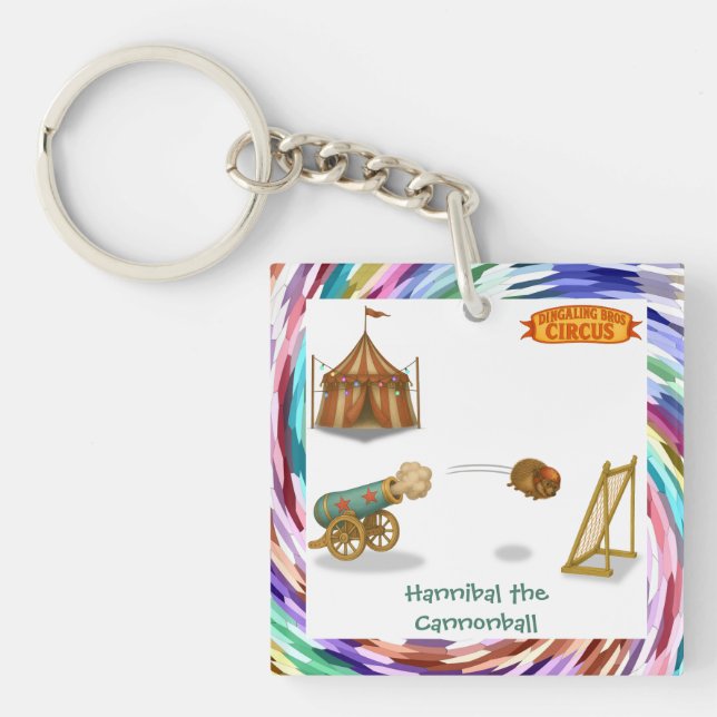 Hannibal the Cannonball Key Ring (Front)
