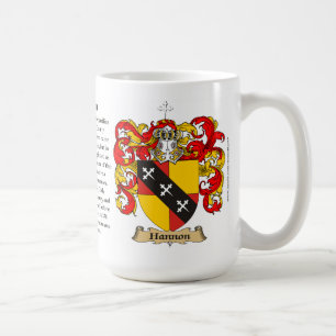 Hannon, the Origin, the Meaning and the Crest Coffee Mug