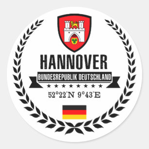 Hannover Classic Round Sticker