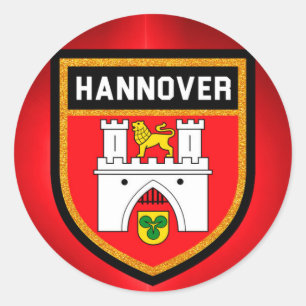 Hannover Flag Classic Round Sticker