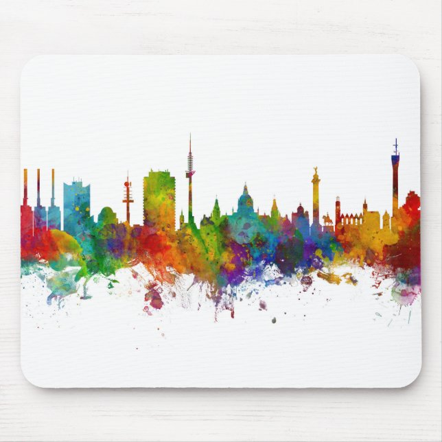 Hannover Germany Skyline Mouse Pad (Front)