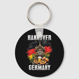 Hannover Germany Souvenir German Flag Travel Key Ring