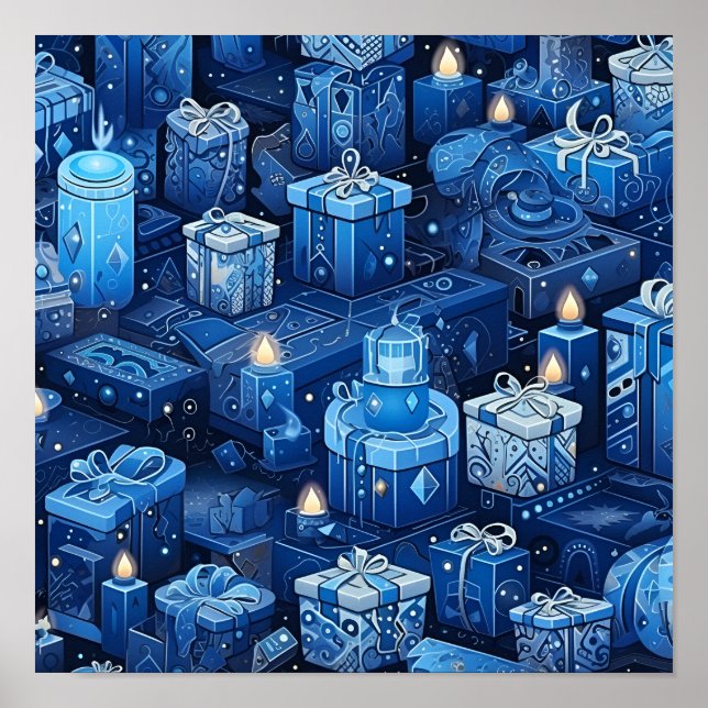 Hannukah Holiday poster (Front)