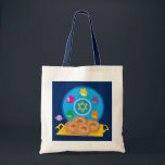Hannukah Plate Budget Tote<br><div class="desc">Beautiful Hanukkah Themed Budget Tote Bag, Featuring our Hannukah Plate Design - Image Licensed from and Copyrighted by GraphicsFactory.com</div>