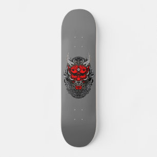 Hannya Demon Design Skateboard, 7¾" Deck Skateboard
