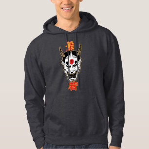 Hannya Demon Mask   Japanese Oni T-Shirt Design Hoodie