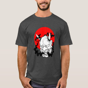 Hannya japanese yokai Ogre mask oni harajuku art f T-Shirt