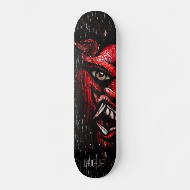 Hannya Mask Skateboard (Front)