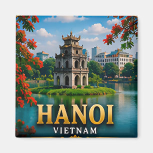 Hanoi Lakeside Charm Vietnamese Heritage Magnet