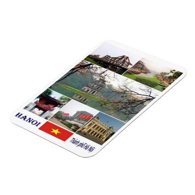 Hanoi - Mosaic - Vietnam - Magnet (Left Side)