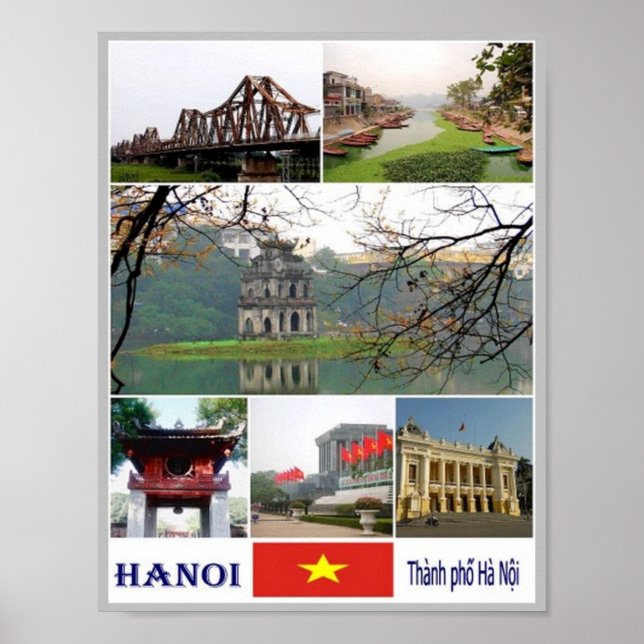 Hanoi - Mosaic - Vietnam - Poster (Front)
