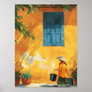 Hanoi Print Hanoi Illustration Vietnam Print Hanoi