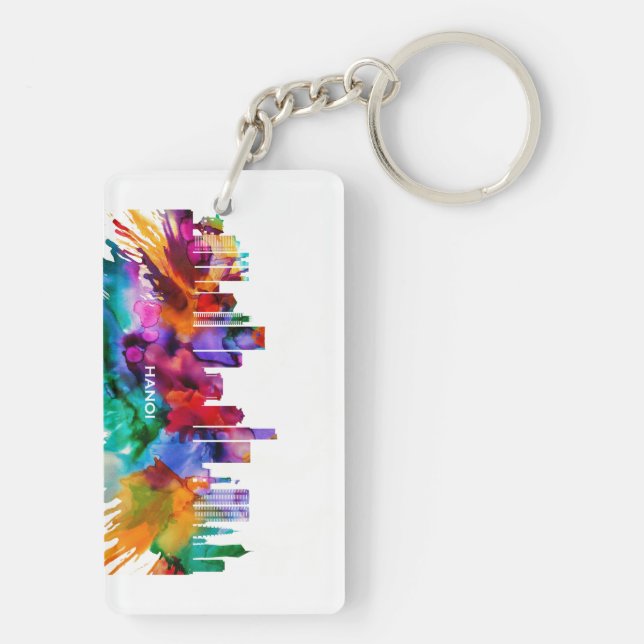 Hanoi Skyline Key Ring (Back)