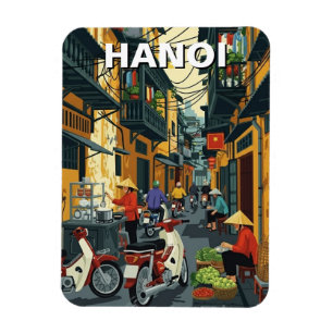 Hanoi Vietnam Alley Travel Magnet
