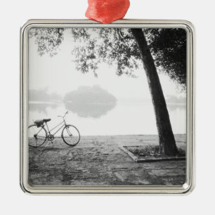Hanoi Vietnam, Bicycle & Bay Mau Lake Lenin Park Metal Ornament