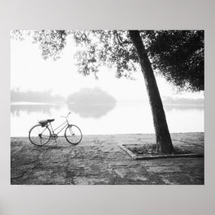 Hanoi Vietnam, Bicycle & Bay Mau Lake Lenin Park Poster