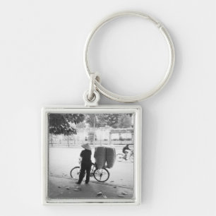 Hanoi Vietnam, Bicyle Delivery Woman (NR) Key Ring