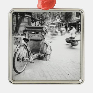 Hanoi Vietnam, Cyclo in Old Hanoi Metal Ornament