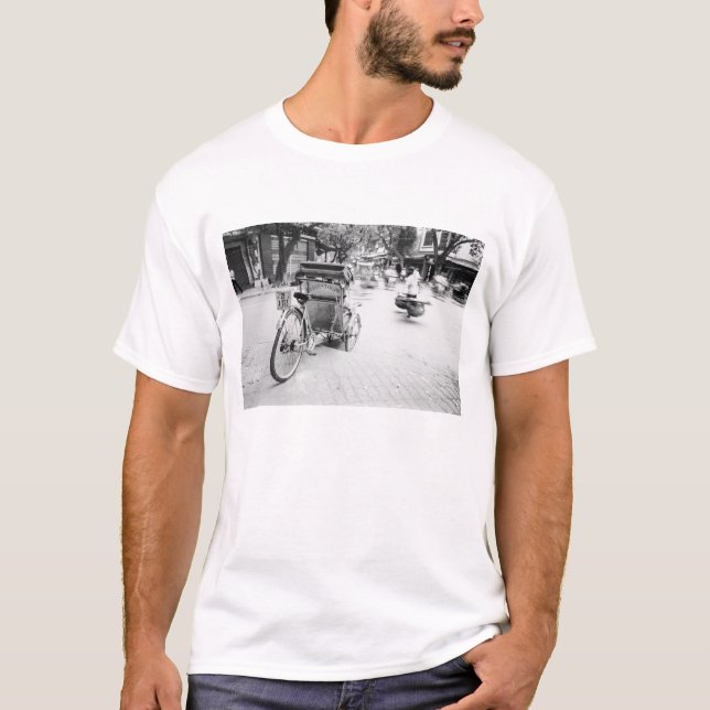 Hanoi Vietnam, Cyclo in Old Hanoi T-Shirt (Front)