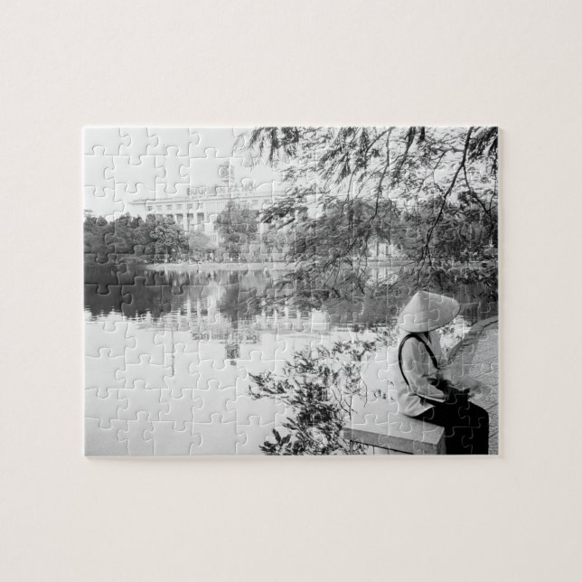 Hanoi Vietnam, Hoan Kiem Lake View (NR) Jigsaw Puzzle (Horizontal)