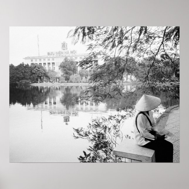 Hanoi Vietnam, Hoan Kiem Lake View (NR) Poster (Front)