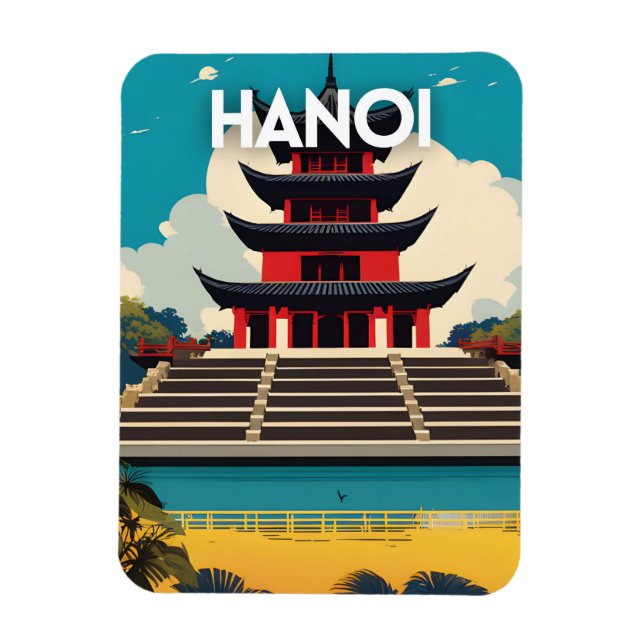 Hanoi Vietnam Magnet (Vertical)