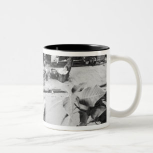 Hanoi Vietnam, Motorbike in Old Hanoi Two-Tone Coffee Mug
