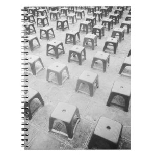 Hanoi Vietnam, Plastic Stools at the Temple of Notebook