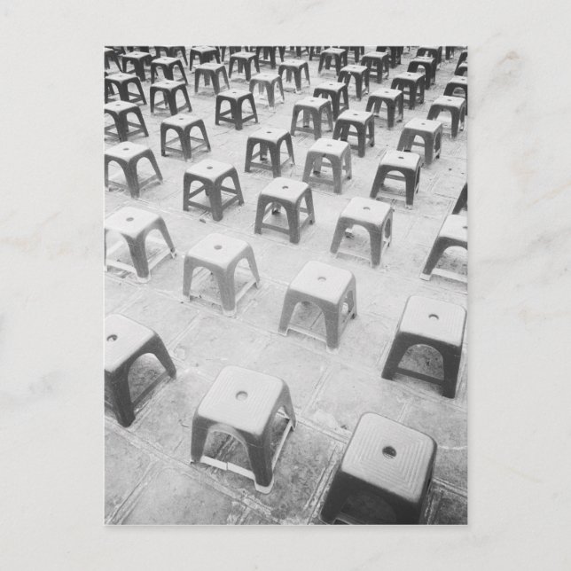 Hanoi Vietnam, Plastic Stools at the Temple of Postcard (Front)