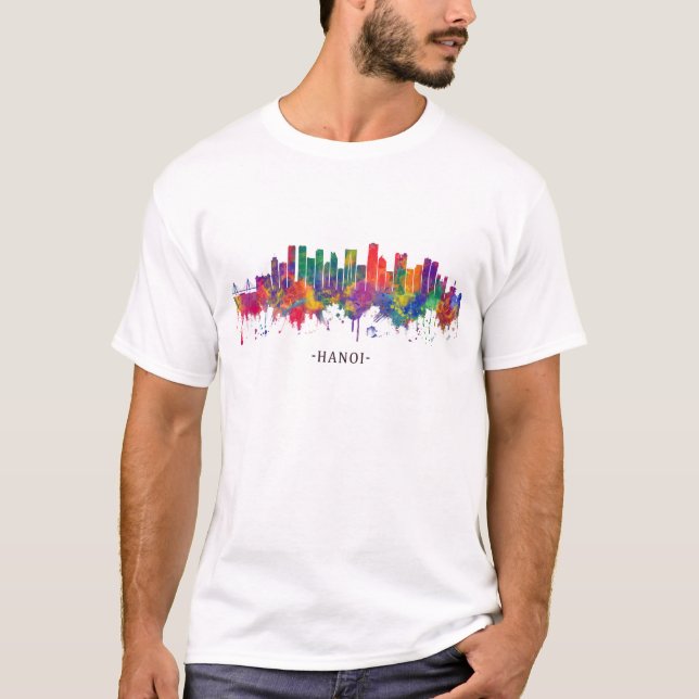 Hanoi Vietnam Skyline T-Shirt (Front)