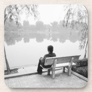 Hanoi Vietnam, View of Hoan Kiem Lake (NR) Coaster