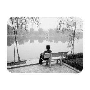 Hanoi Vietnam, View of Hoan Kiem Lake (NR) Magnet