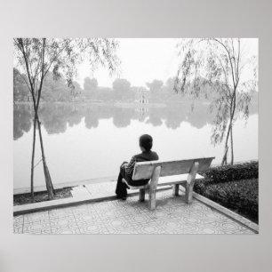 Hanoi Vietnam, View of Hoan Kiem Lake (NR) Poster