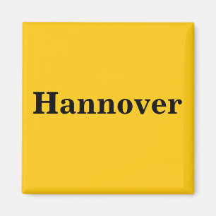 Hanover Magnet Schild Gold Gleb