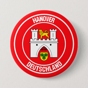 Hanover Round Emblem 7.5 Cm Round Badge
