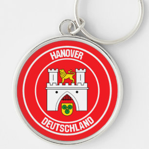 Hanover Round Emblem Key Ring