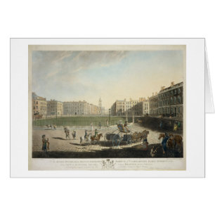 Hanover Square, engraved by Robert Pollard (1755-1