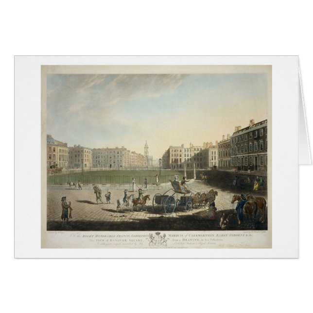 Hanover Square, engraved by Robert Pollard (1755-1 (Front Horizontal)