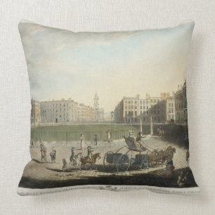 Hanover Square, engraved by Robert Pollard (1755-1 Cushion
